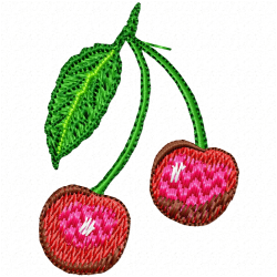 Cherry Embroidery Design 12 Cherry Embroidery Design 12
